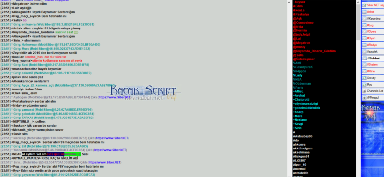 Keyifli bir irc sohbet yapmaya ne dersin.
